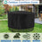 185x110cm Anti-UV 210D Oxford Cloth Outdoor Garden Round Furniture Dust Cover with Drawstring - 4