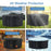 185x110cm Anti-UV 210D Oxford Cloth Outdoor Garden Round Furniture Dust Cover with Drawstring - 6