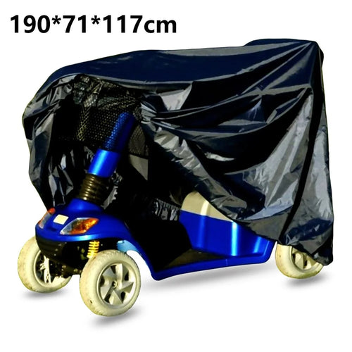 190x71x117cm Electric Scooter Protective Sleeve Anti-UV 210D Oxford Cloth Foldable Dust Cover - 1