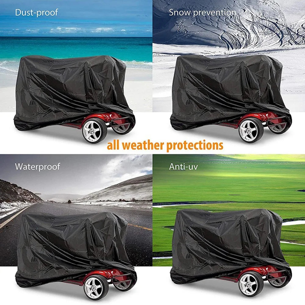 170x61x117cm Electric Scooter Protective Sleeve Anti-UV 210D Oxford Cloth Foldable Dust Cover - 4