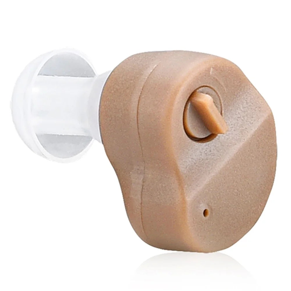 GE-88 Mini Hearing Aid for Elderly Sound Amplifier Portable Audiphones Lightweight Hearing Aid with Volume Adjustable Knob - 1