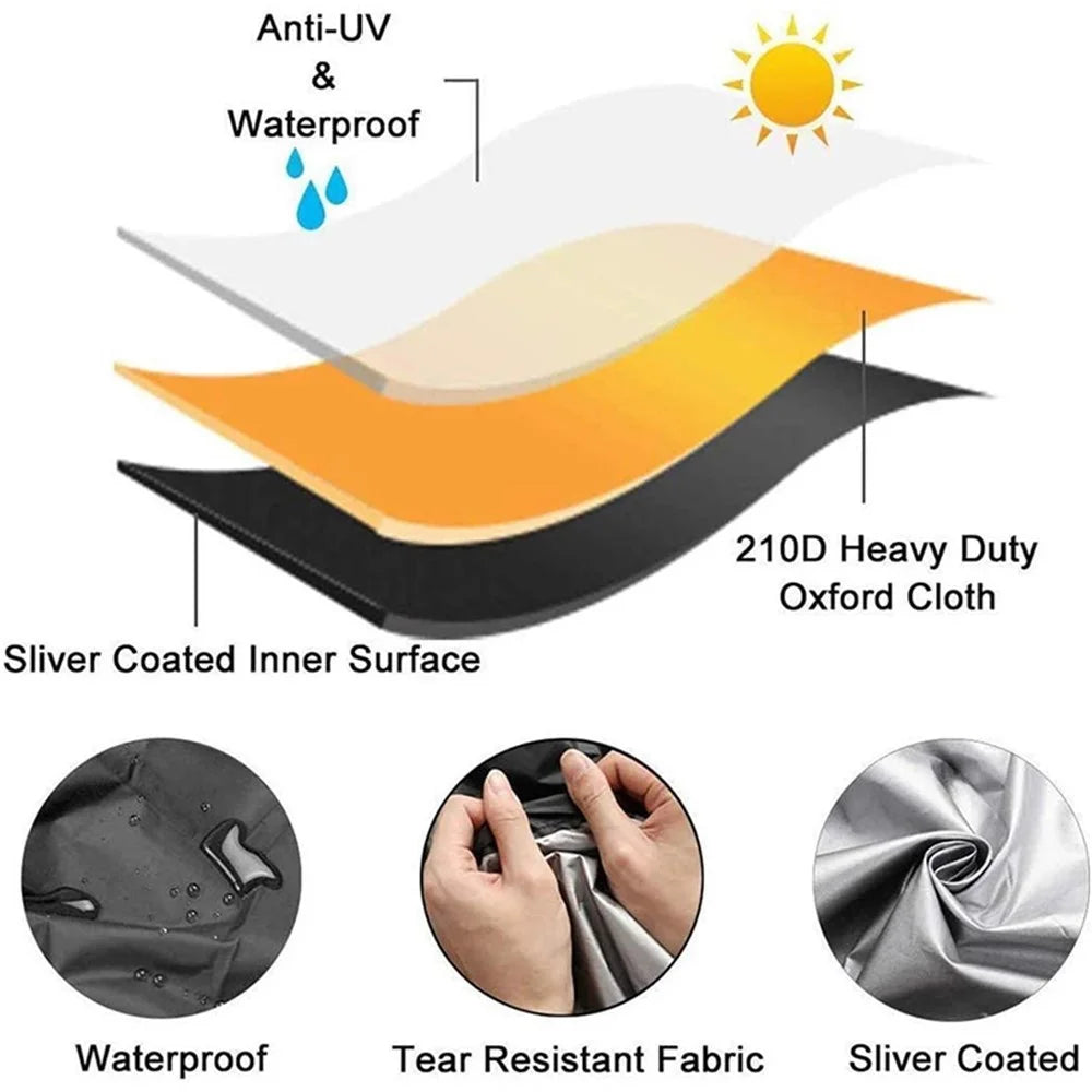 43x43x32cm Waterproof 210D Oxford Cloth Dust Cover Anti-UV Protector Cover for Printer - Black - 4