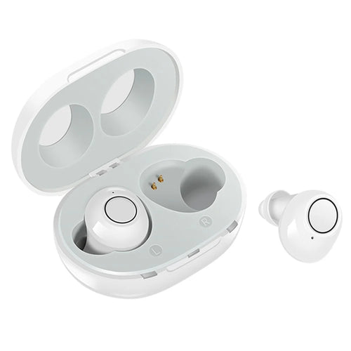 A39 TWS Hearing Aids for Seniors, Rechargeable Noise Cancelling Earbuds Gifts for Elder - White - 1