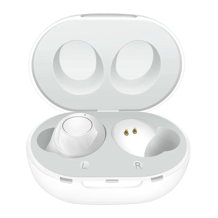 A39 TWS Hearing Aids for Seniors, Rechargeable Noise Cancelling Earbuds Gifts for Elder - White - 2