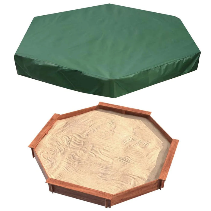 180x150x20cm 210D Oxford Cloth Sandpit Cover Hexagonal Pool Cover with Drawstring Sandbox Cover - 3