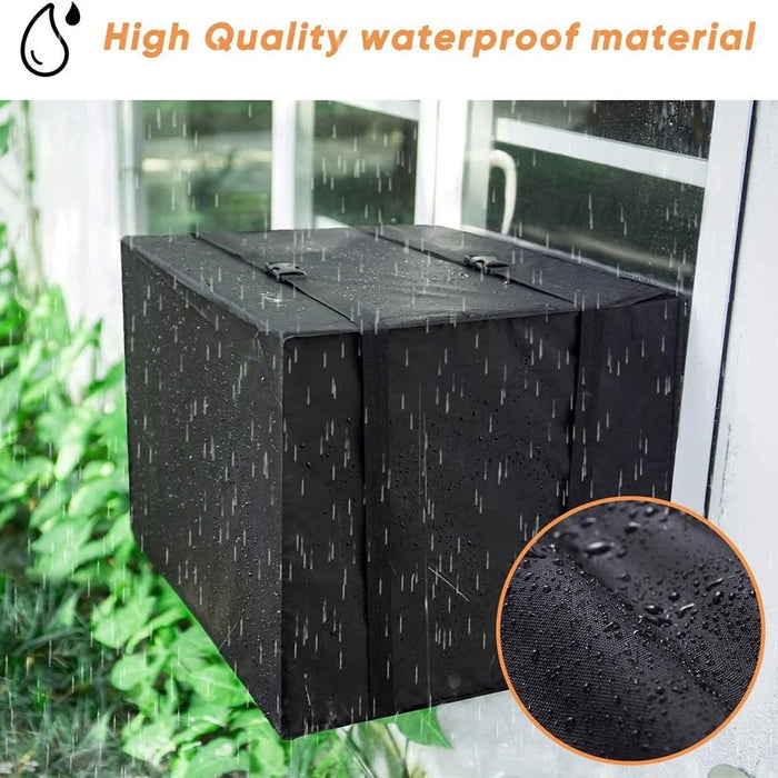 64.8x52.1x45.7cm 600D Oxford Cloth Air Conditioner Cover Outside Window AC Unit Protective Cover - 3