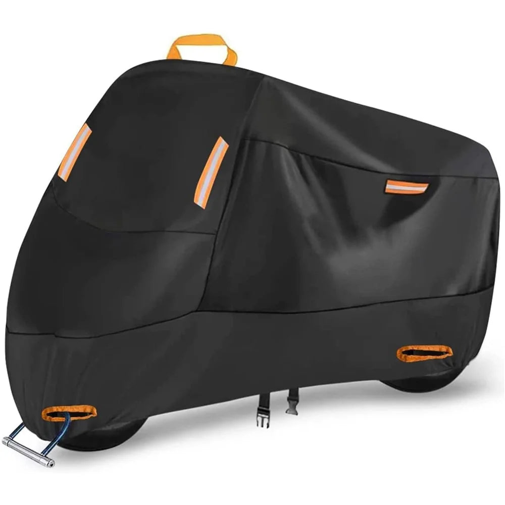 L: 220x95x110cm Motorcycle 210D Oxford Cloth Cover Sun-Proof Rain-Proof Motorbike Cover Protector - 2