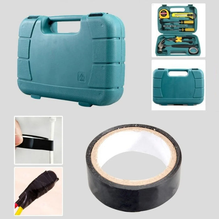 9Pcs / Set Utility Knife Measuring Tape Wire Cutter Screwdriver Car Home Repair Tool Box - 7