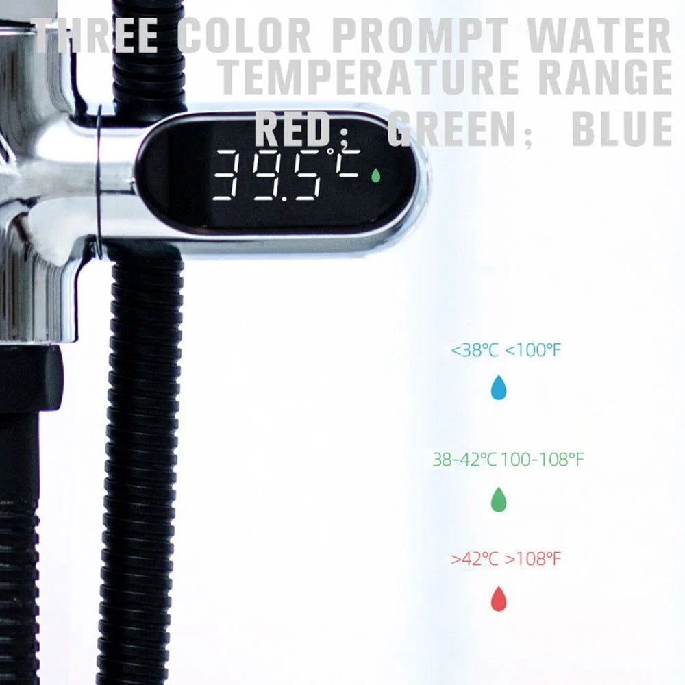Faucet Shower Thermometer Baby Bath Water Temperature Monitor 360 Degree Rotate Fahrenheit/Celsius Thermometer - 6