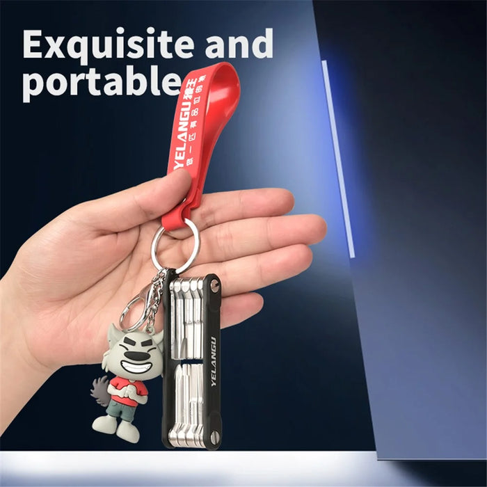 YELANGU LW-A02 10-in-1 Aluminum Alloy + Steel Multi-Function Wrenches Portable Repairing Tool - 3