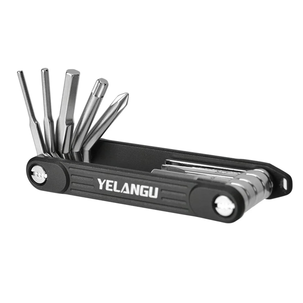 YELANGU LW-A02 10-in-1 Aluminum Alloy + Steel Multi-Function Wrenches Portable Repairing Tool - 6