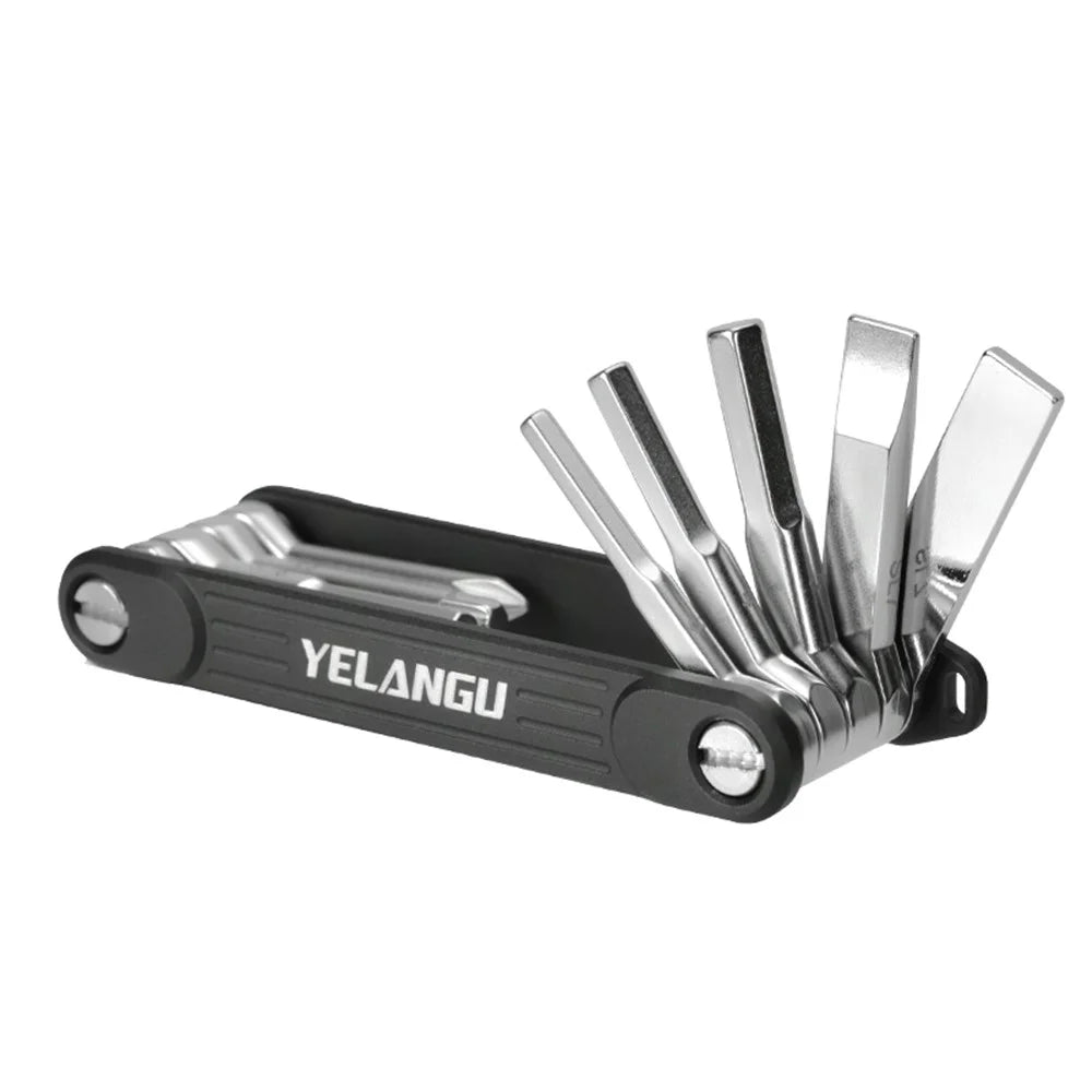 YELANGU LW-A02 10-in-1 Aluminum Alloy + Steel Multi-Function Wrenches Portable Repairing Tool - 7