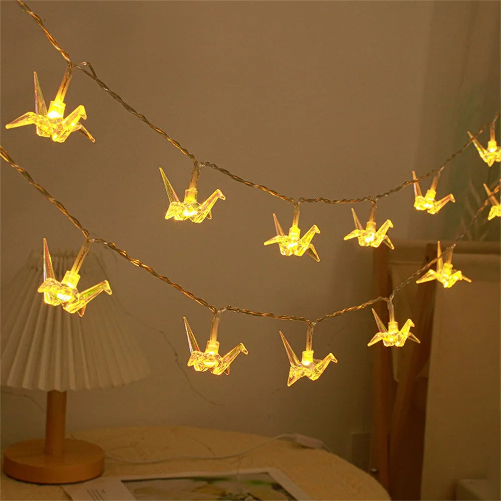 3m 20 LED Decorative String Lights Battery Operated Fairy Lights Gift for Outdoor / Indoor - Thousand Paper Crane / Warm White - 1