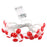 2m 20 LED Mushroom Decor Fairy Lights Battery Operated String Lights Gifts - Warm White - 6