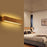 55cm LED Solid Wood Wall Light Bedroom Bedside Bathroom Corridor Wall Lamp, Warm Light - 7