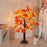 Pumpkins Fake Fall Lighted Maple Tree 24 Leds Lights Thanksgiving Decoration Artificial Tree Lights - 2