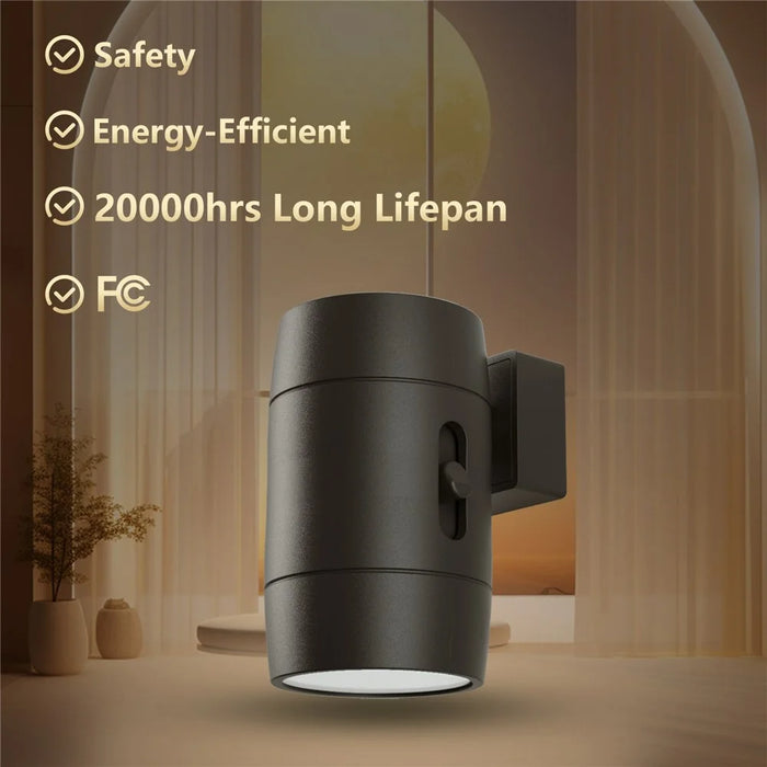2Pcs Brightness Adjustable Light Sensing Rotatable Lamp Home Bedroom Night Light - EU Plug - 3