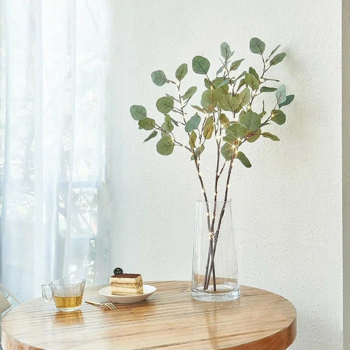 Realistic Branch Leaf Light Creative Illuminated Tree Ambient Light Home Decor - Apple Leaf Tree - 2