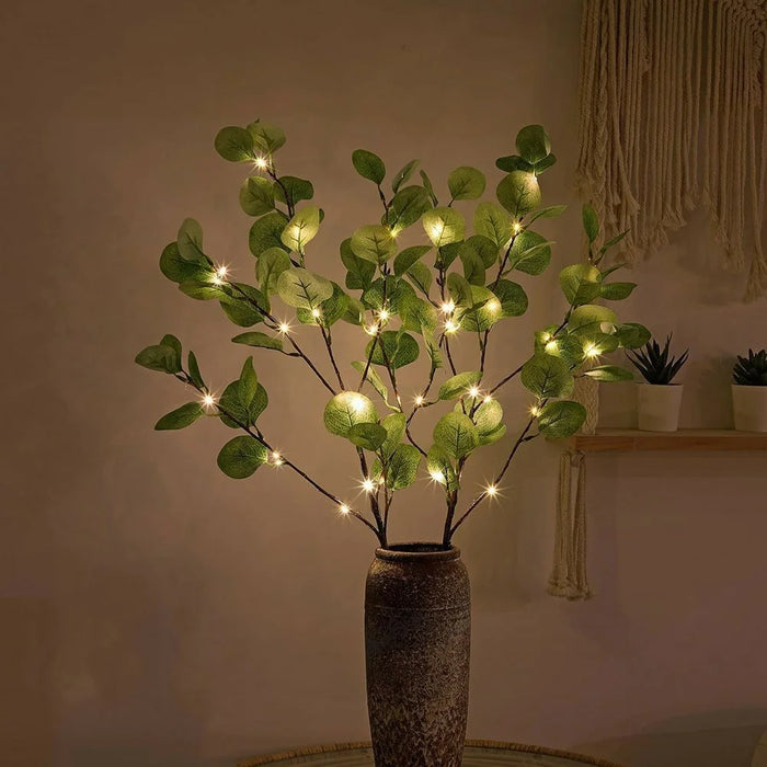 Realistic Branch Leaf Light Creative Illuminated Tree Ambient Light Home Decor - Apple Leaf Tree - 3