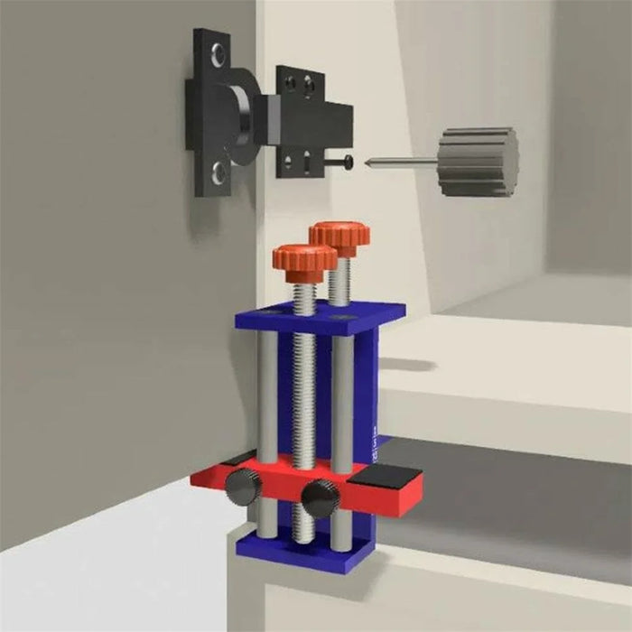 Aluminum Alloy Cabinet Door Installation Tool Cabinet Clamp for DIY Woodworking - 7