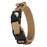 Dog Collar Nylon Adjustable Pet Collar Gift with Waterproof Protective Cover for AirTag - Camel / M - 1