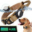Dog Collar Nylon Adjustable Pet Collar Gift with Waterproof Protective Cover for AirTag - Camel / M - 4