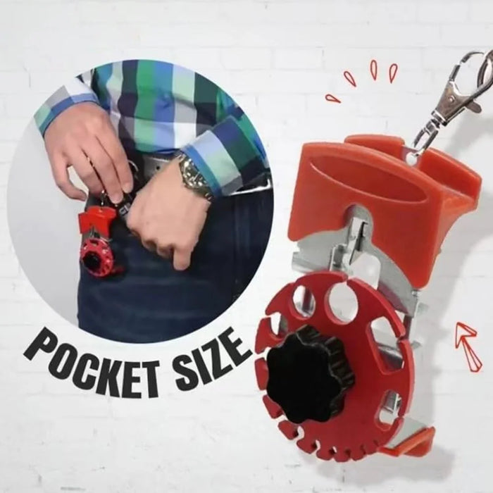 Handheld Cable Wire Stripper Adjustable Manual Wire Stripping Tool, Plastic Disc - 6