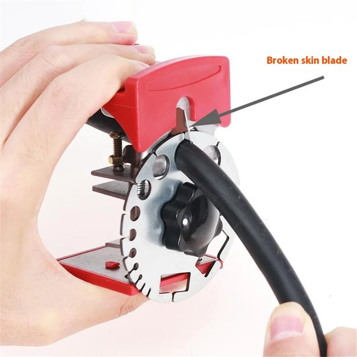 Handheld Cable Wire Stripper Adjustable Manual Wire Stripping Tool, Metal Disc - 4