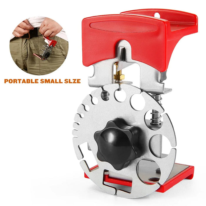 Handheld Cable Wire Stripper Adjustable Manual Wire Stripping Tool, Metal Disc - 5