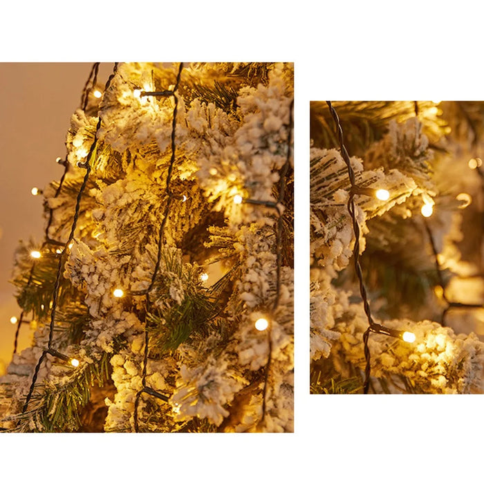 3m 300-Light Christmas Tree Decor Lamp Waterfall Hanging Christmas Gift LED Light Strings, EU Plug - Warm White Light - 6