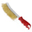 Multi-Purpose Copper Plated Steel Wire Brush for Metal Rust Removal Cleaning Deburring Tool - 1