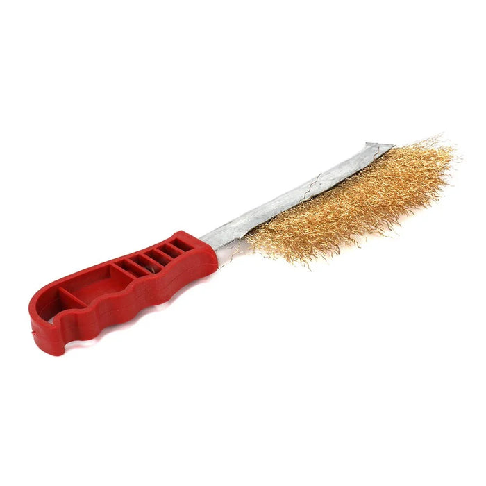 Multi-Purpose Copper Plated Steel Wire Brush for Metal Rust Removal Cleaning Deburring Tool - 2
