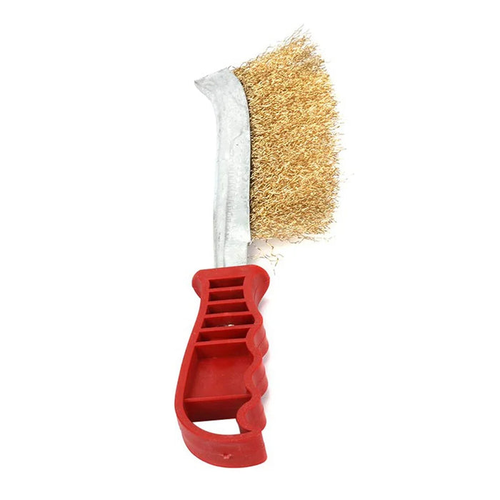 Multi-Purpose Copper Plated Steel Wire Brush for Metal Rust Removal Cleaning Deburring Tool - 5