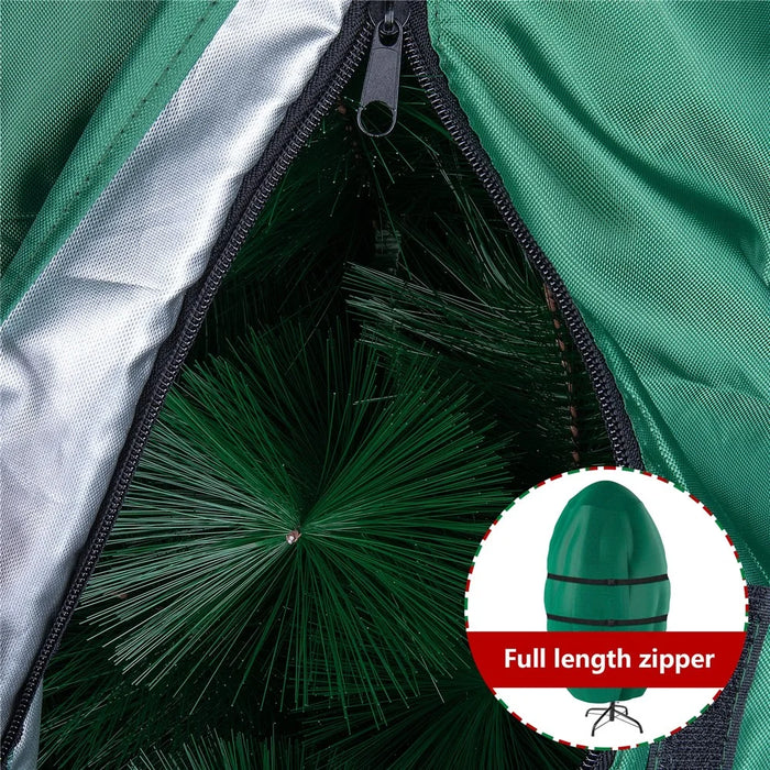 Upright Christmas Tree Storage Bags 45 x 94 inch 420D Polyester Tree Covers with Fixed Buckle, Zipper - 5