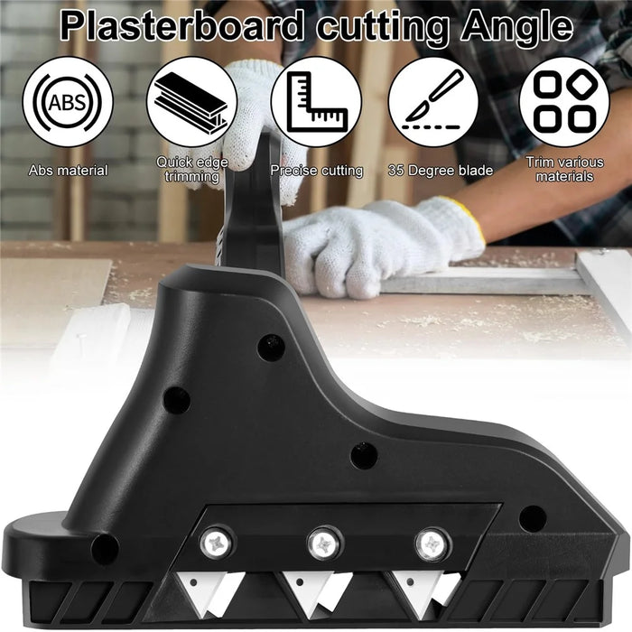 Quick Drywall Cutter with Blade Hand Plane Gypsum Board Drywall Edge Chamfer Woodworking Trimmer - 2