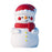 Christmas Snowman Tap Light with 7-Color Ambient Lighting, 500mAh Rechargeable Night Light - 1