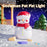 Christmas Snowman Tap Light with 7-Color Ambient Lighting, 500mAh Rechargeable Night Light - 2