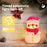 Christmas Snowman Tap Light with 7-Color Ambient Lighting, 500mAh Rechargeable Night Light - 4