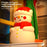 Christmas Snowman Tap Light with 7-Color Ambient Lighting, 500mAh Rechargeable Night Light - 5