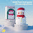 Christmas Snowman Tap Light with 7-Color Ambient Lighting, 500mAh Rechargeable Night Light - 6