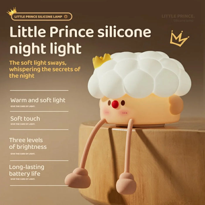 Silicone Tap Night Lights Nursery Breastfeeding Light Night Lamp Rechargeable Mood Lamp Motion Sensor - White - 2