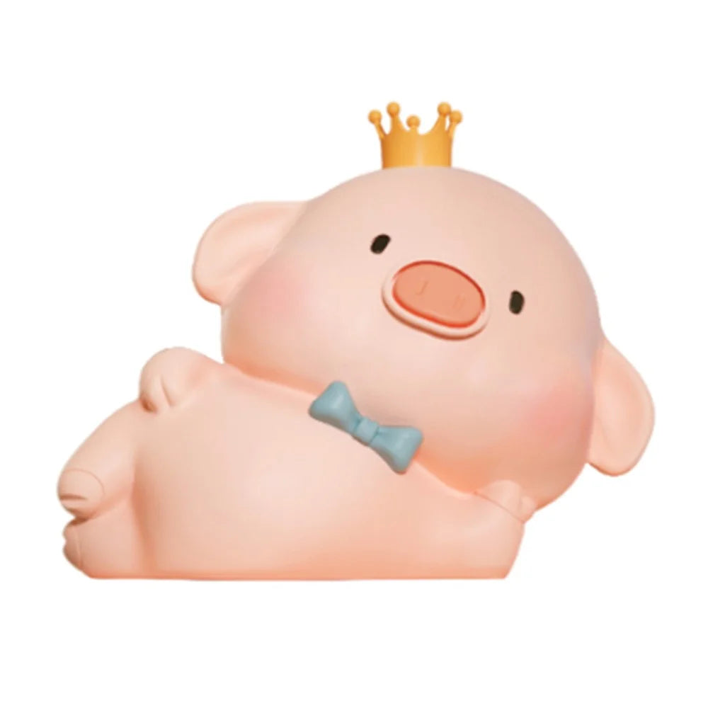 Pig Silicone Night Light for Bedroom Cute Cartoon Gift Touch Sensor Remote Control Tap Lamp - 1
