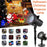 Outdoor Snowflake LED Projector Light 12 Patterns Christmas Holiday Party Waterproof Sound Activated Decor Gift Light - US Plug - 3