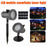Outdoor Snowflake LED Projector Light 12 Patterns Christmas Holiday Party Waterproof Sound Activated Decor Gift Light - US Plug - 4