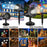Outdoor Snowflake LED Projector Light 12 Patterns Christmas Holiday Party Waterproof Sound Activated Decor Gift Light - US Plug - 5