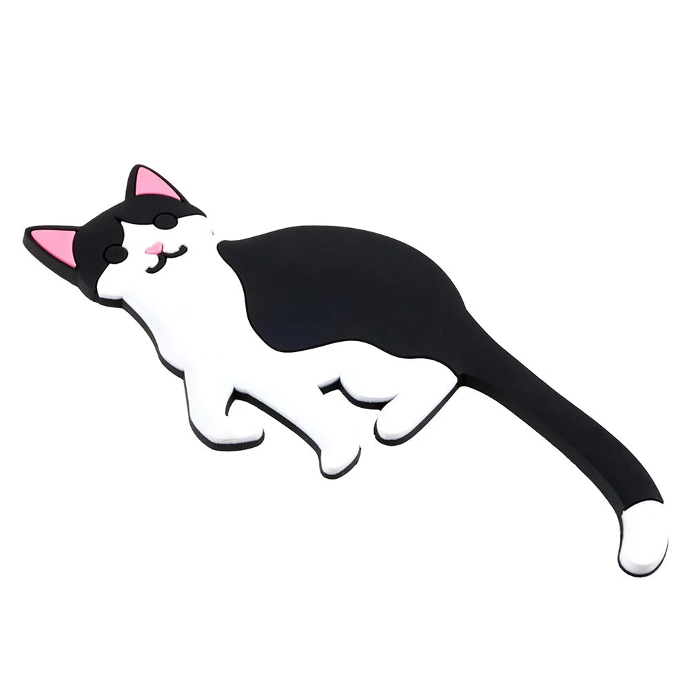 BBQ-029 Cartoon Cat Dog Wall Hook for Hanging Clothes Towel Traceless Hanger Home Decoration (with Adhesive Tape) - Cat C7 - 7