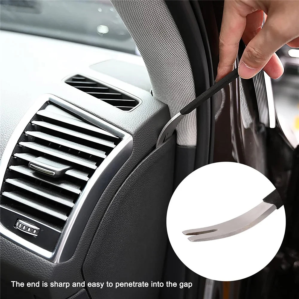 Auto Trim Removal Tool Audio Navigation Dashboard Interior Door Panel Upholstery Pry Bar - 6