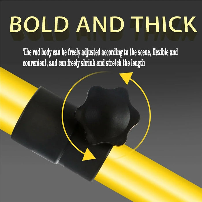 2Pcs 30-59cm Extendable Cabinet Installation Iron Support Rod Adjustable Cabinet Support Jack - Yellow - 7