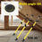 2Pcs 50-115cm Extendable Cabinet Installation Iron Support Rod Adjustable Cabinet Support Jack - Yellow - 2