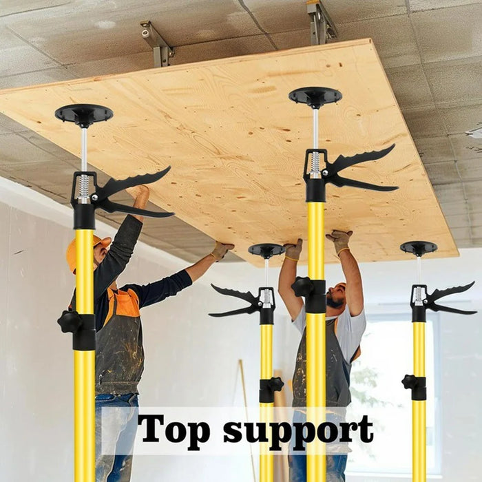 2Pcs 115-295cm Extendable Cabinet Installation Iron Support Rod Adjustable Cabinet Support Jack - Yellow - 3